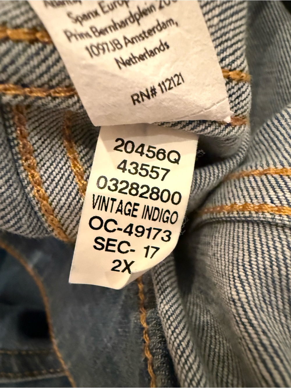 SPANX Vintage Indigo Wide Leg Flare Jeans Pull-On Denim Petite 2X NWT Plus Size - Picture 10 of 10